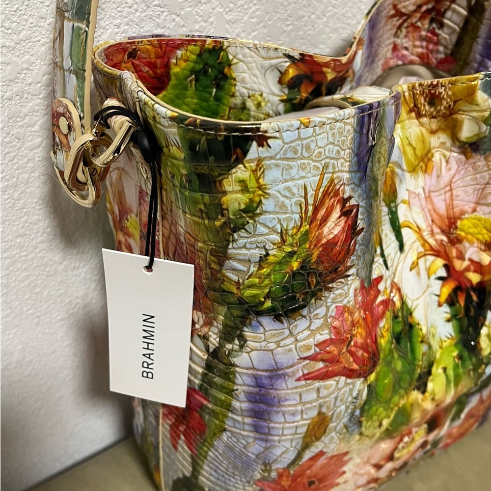 Brahmin Celina Succulent Bloom Melbourne Shoulder Tote